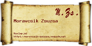 Moravcsik Zsuzsa névjegykártya