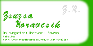 zsuzsa moravcsik business card